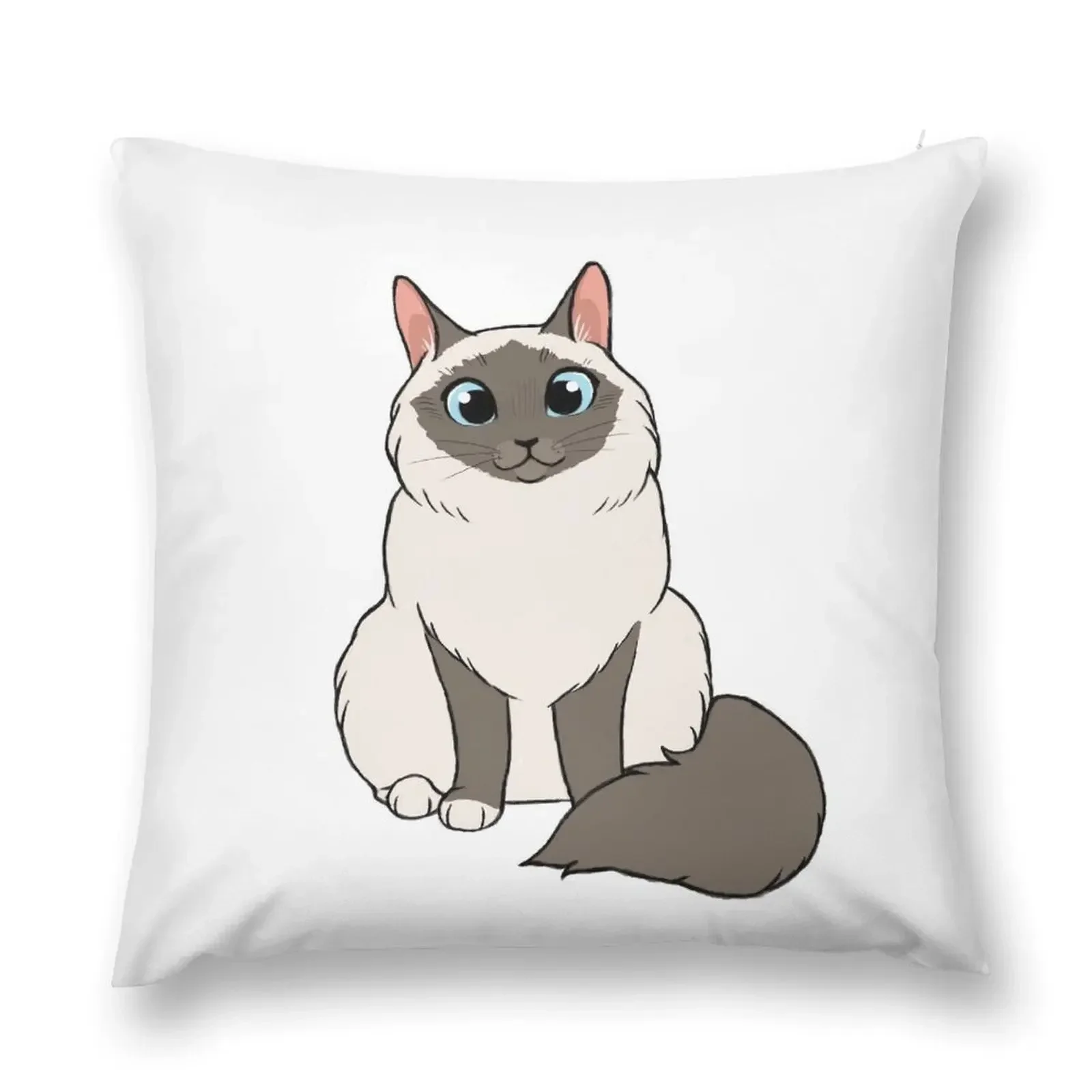 

Birman Cat Throw Pillow Decorative Cushions For Living Room Marble Cushion Cover christmas decorations for home 2025 pillow