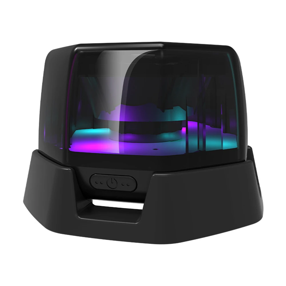 Stereo Bass Speaker with Multi RGB Color Light Show Bluetooth-Compatible 5.3 Mini Speakers Portable Speaker for Android iPhone