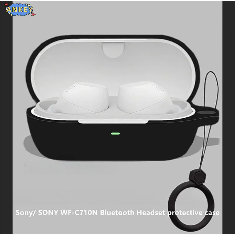 

for Sony WF-C710 Case Protective Earphone Cover C710 WFC710 Ring Soft Silicone Wireless Bluetooth Earbuds Shell Carrying