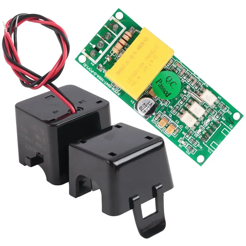 Replacement Accessories 100A PZEM 004T Wattmeter+Open CT Kwh Meter Volt Amp Current Test Module For Arduino TTL COM2/COM3/COM4-B