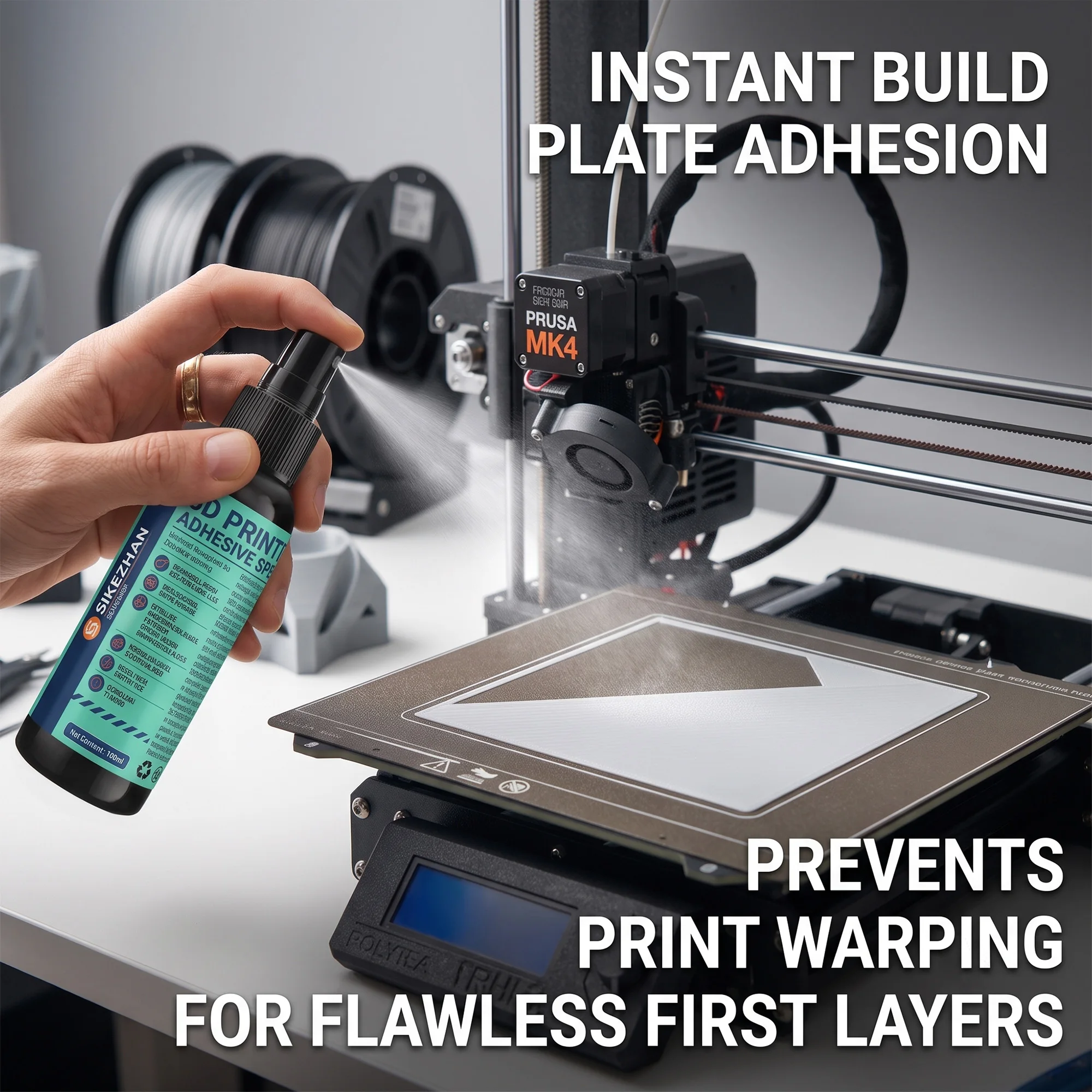 رذاذ لاصق لسطح طابعة ثلاثية ال - مراجعة Glue For 3D Printing وسعره