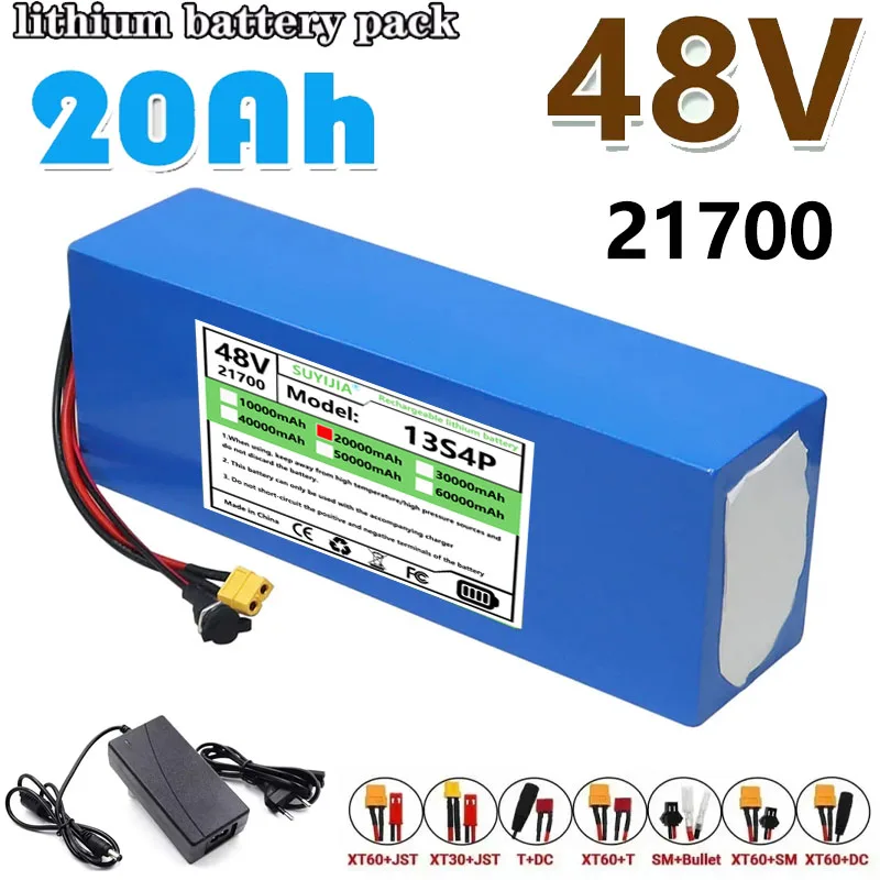 

Batterie Au Lithium Pour Tricycle De Voiture, Haute Puissance, 48V, 20Ah, 21700, 13S4P, 800W, 1000W, 54.2V, 20000mAh