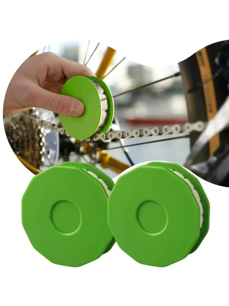 AliExpress Bike Chain Lubricator Bicycle Chain Oiler Lubricating Disc Bicycle Maintenance Tool Cycling Gear Roller Lubricant Bike Accessory
