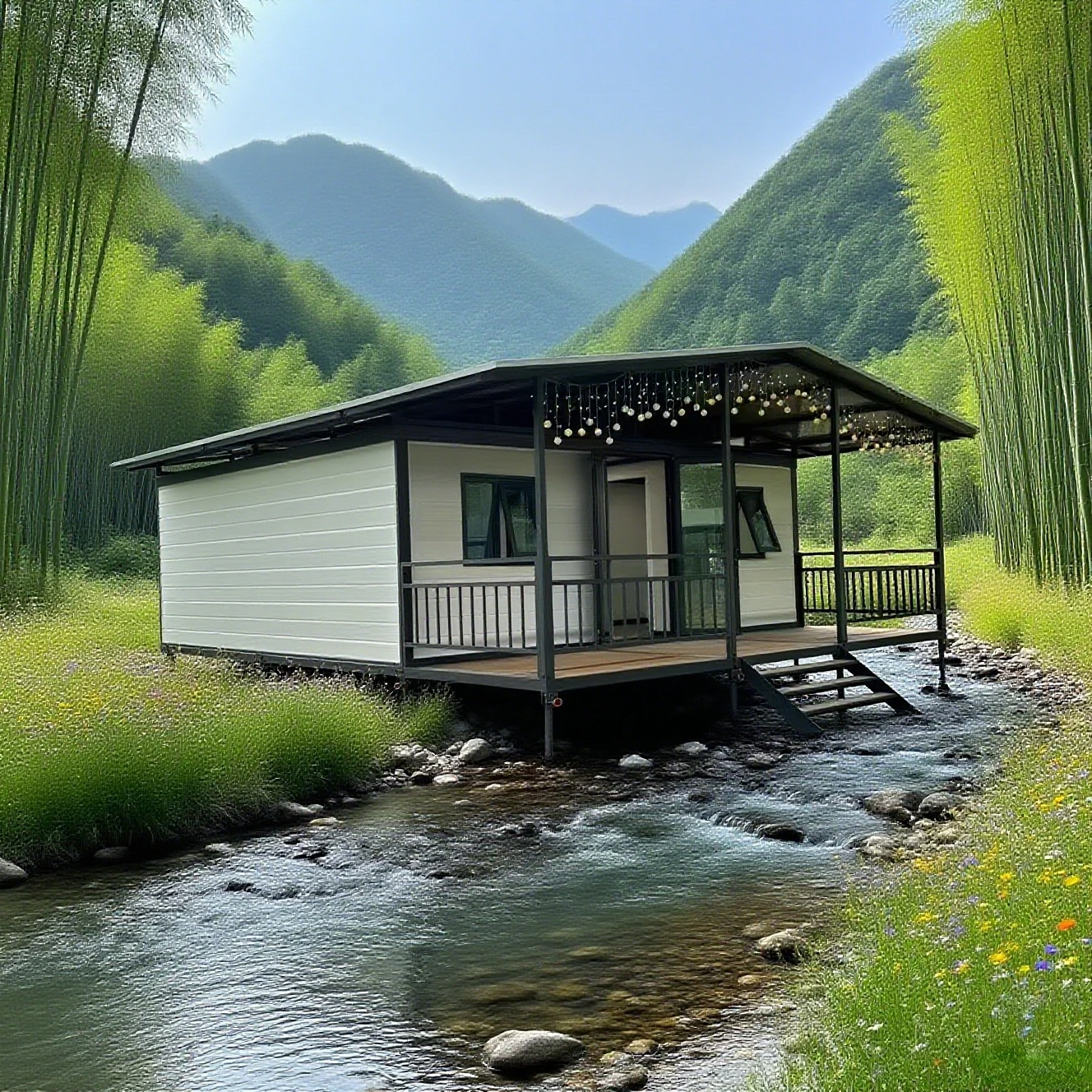 Modern Living Container House Mobile Double-wing Expansion Box House Beautiful Easy to Install
