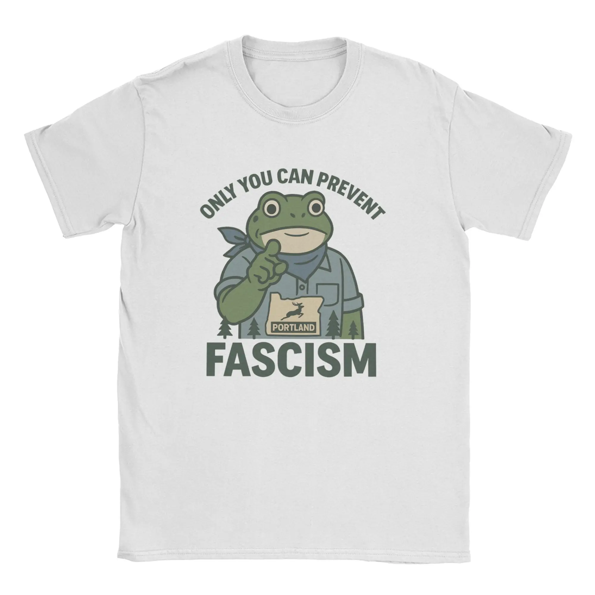 

Fashion Portland Frog Resist T-Shirts Men Crewneck 100% Cotton T Shirts Short Sleeve Tee Shirt Birthday Gift Clothing