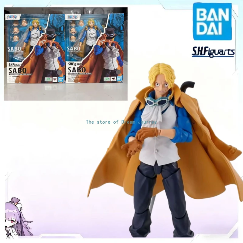 

In stock Bandai SHF One Piece Sabo Revolutionary Chief of Staff One Piece Action Figure Collection Gift