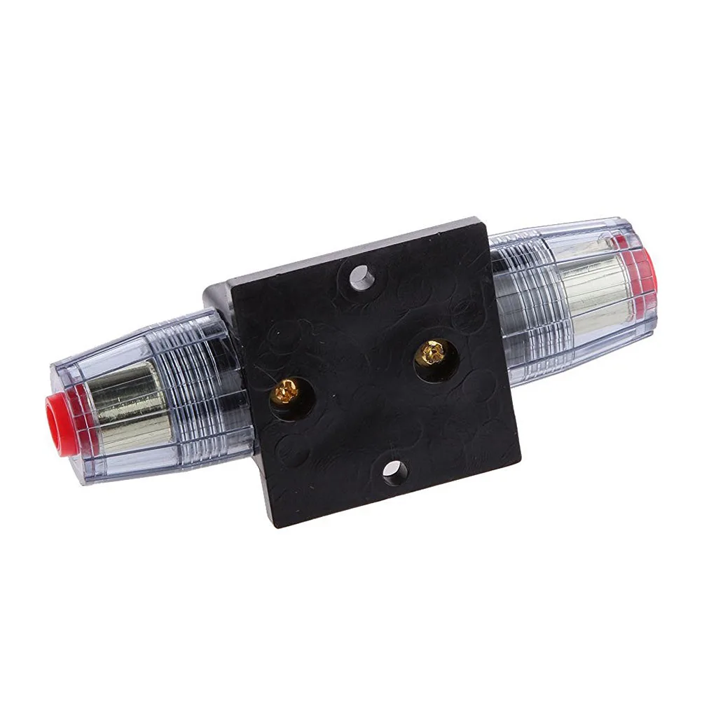

12V-24V Inline Auto Circuit Breaker 30A Manual Reset Car Audio Fuseholder Waterproof For Car Amplifier Protection Stop Power
