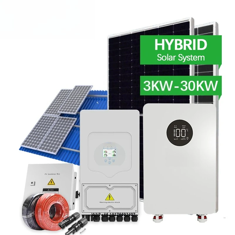 Deye Inverter 12kw 14kw 16kw Single Phase Hybrid 5kw 10kw 12kw 18kw Complete Solar System Package 51.2v 300ah Lifepo4 Battery