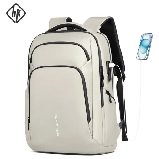 HK Water-repellent Commuter Business Backpack 17-inch Large-Capacity Men Laptop Backpack High-Quality Lightweight Elite Backpack