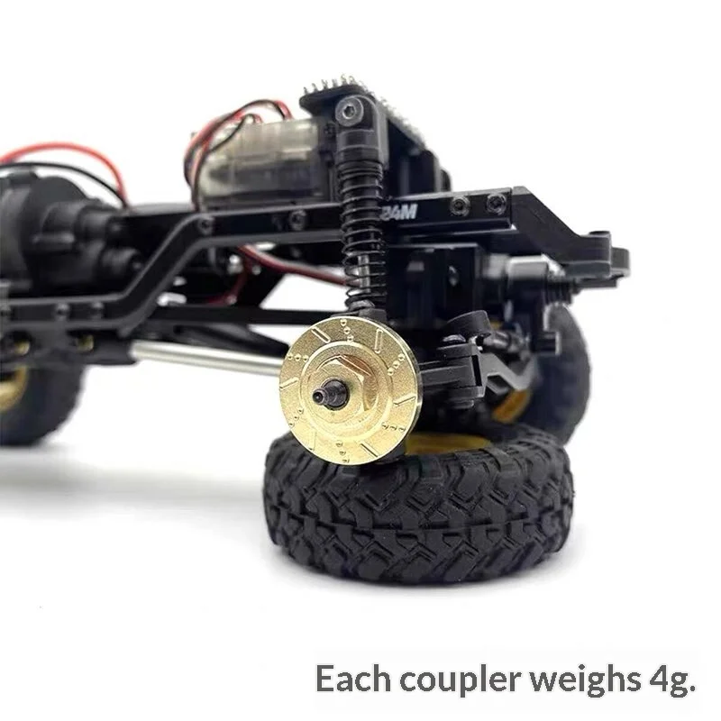 FMS 1/24 universal camel cup modification upgrade FCX24M brass counterweight brake disc coupling counterweight