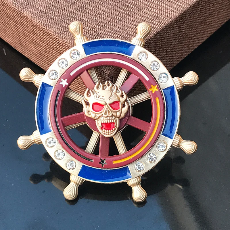 Giocattoli con punta delle dita giroscopica a doppio strato giocattoli giroscopici con dita che riducono lo Stress in metallo regali per adulti per bambini