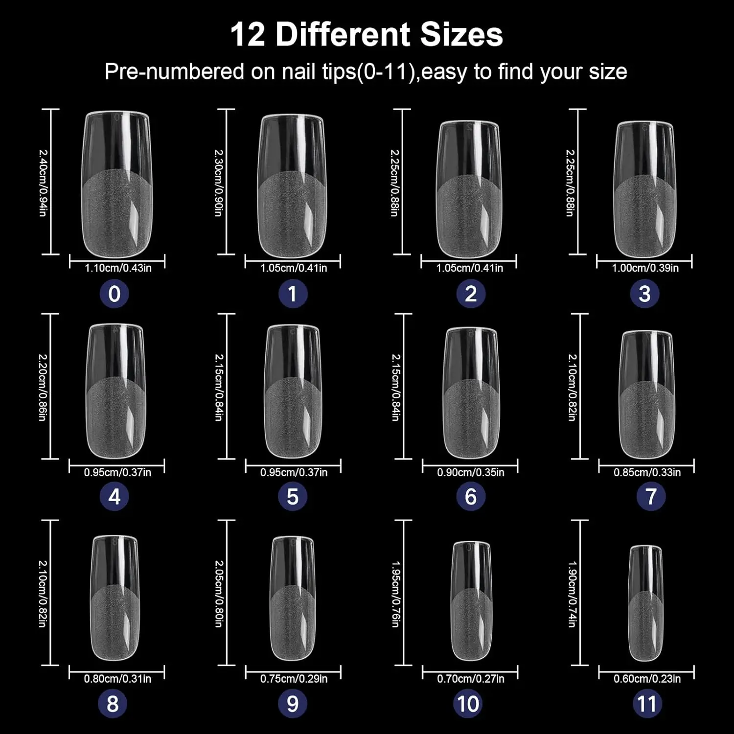120 Stück kurze, mandelförmige, halbmattierte Kunstnägel – perfekt für Nageldesign und Nagelverlängerungen im Salon, ideal für Dates und den Alltag – Detail 15