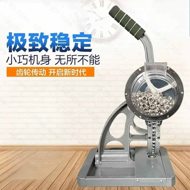 Portable Semi-Automatic Button Hole Machine for Inkjet Banner Flag Mesh Cloth Small Business Equipment