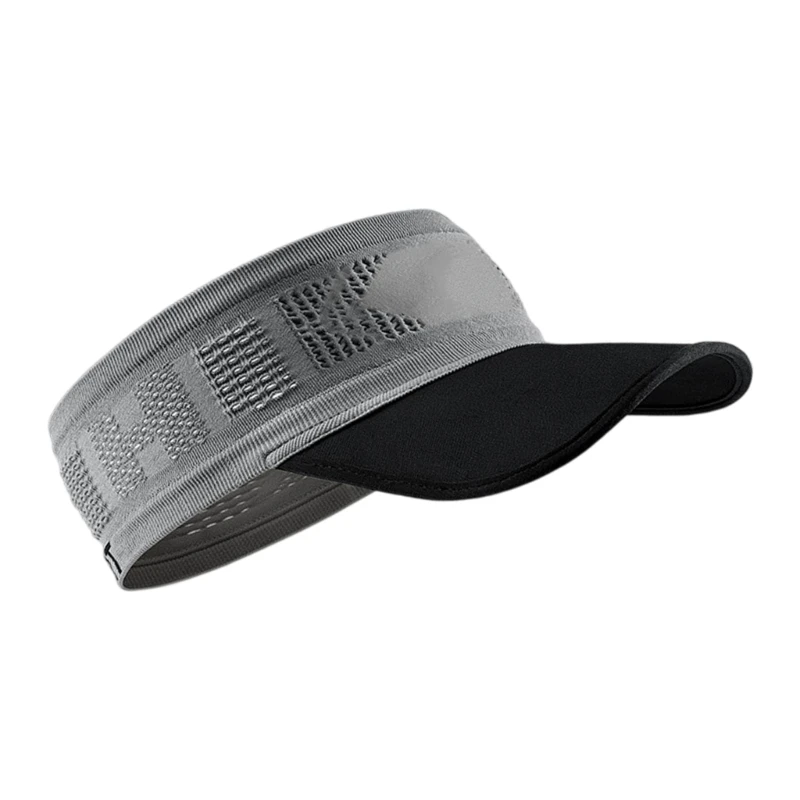 قبعة رياضية للجري في الهواء الطلق بحزام ناعم للحماية من الشمس، شريط مطاطي