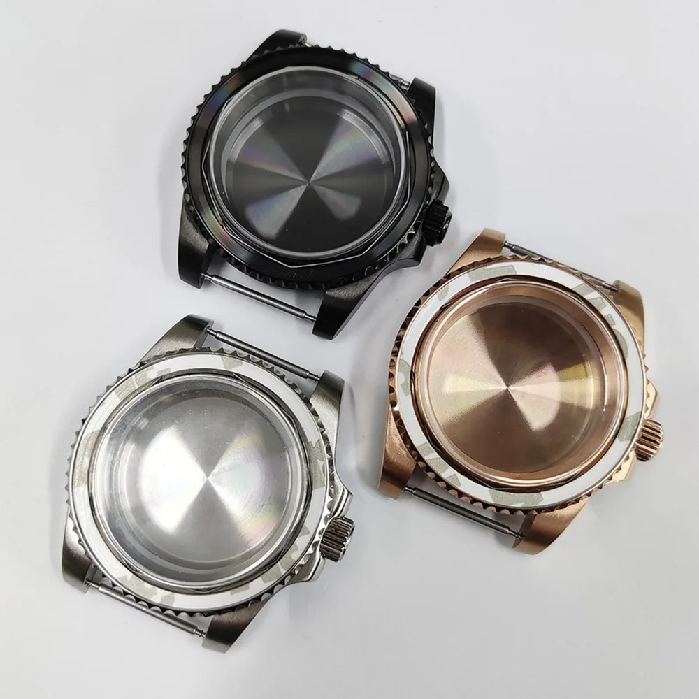 

NH35 NH36 Case 40mm Mens Stainless Steel Case Sapphire Glass For NH35 NH36 Movement Watch Repair Modification Accessories