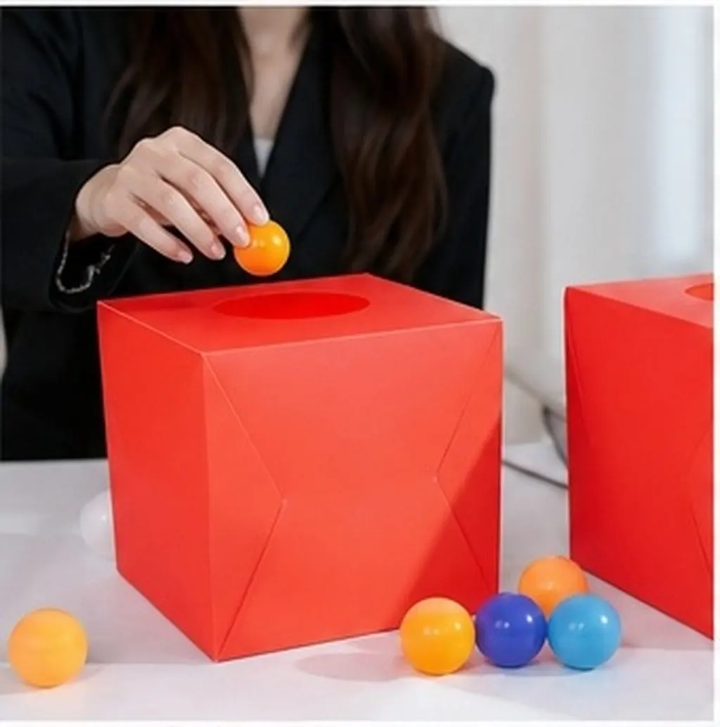 2pcs Portable Plastic Lottery Ball Storage Box – Raffle Ticket & Ball Container for Meetings, Events, Games