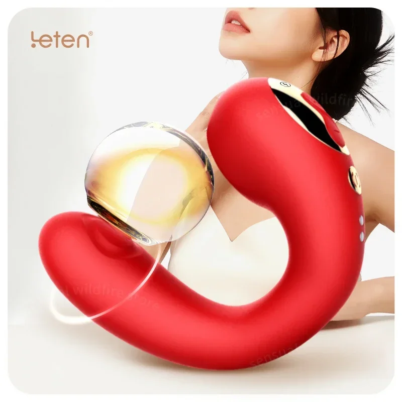 SCLeten أنثى قابلة للتدفئة مص جهاز هزاز جنسي سيليكوني للنساء البظر G-بقعة محفز مرنة مقاوم للماء لعبة الجنس المحمولة للنساء #4