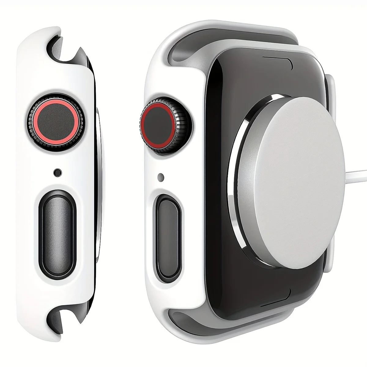 Glass+Case+Strap for Apple Watch Band 10 9 8 7 6 SE 5 4 Screen Protectors for Apple IWatch Series 42mm 44mm 41mm 40mm 46mm 45mm