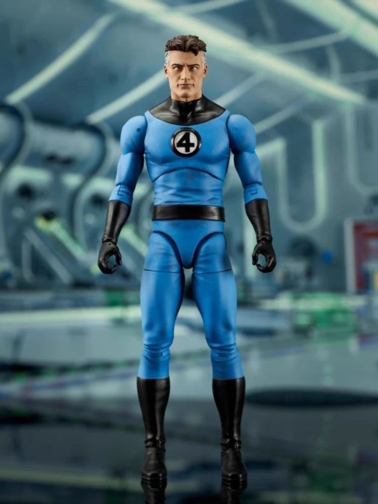 In Stock Original DST Diamond Featured Mr. Fantastic 4 Genuine Movable 7-inch Doll Figure Model Ornament Gift Toy