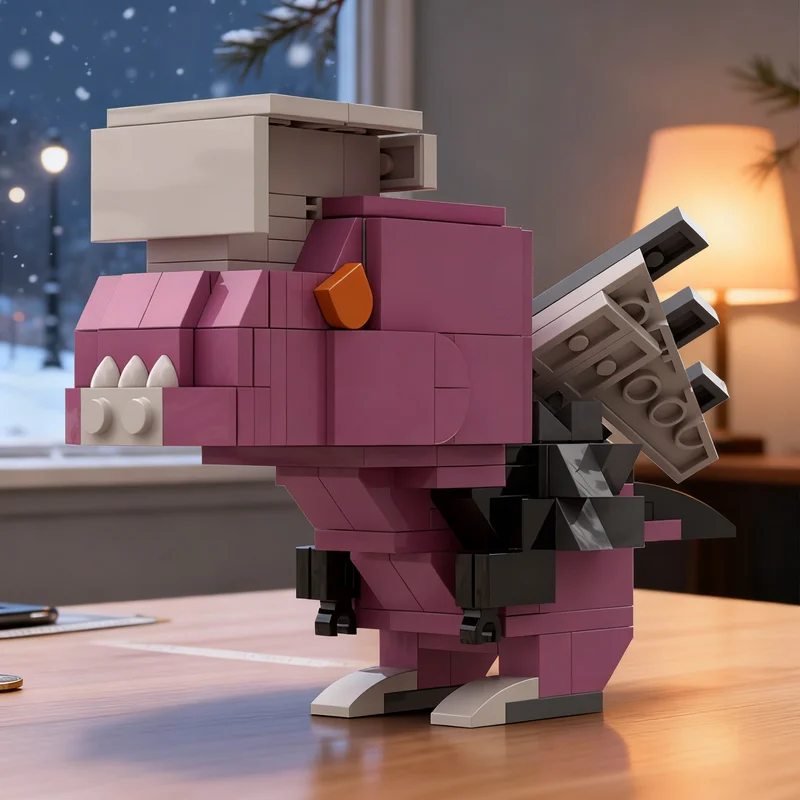 

Набор из 162 деталей MOC: Модель Brickheadz Anjanath из Monster Hunter World – Креативный конструктор, коллекционный декор, подарок для детей, премиум-качество