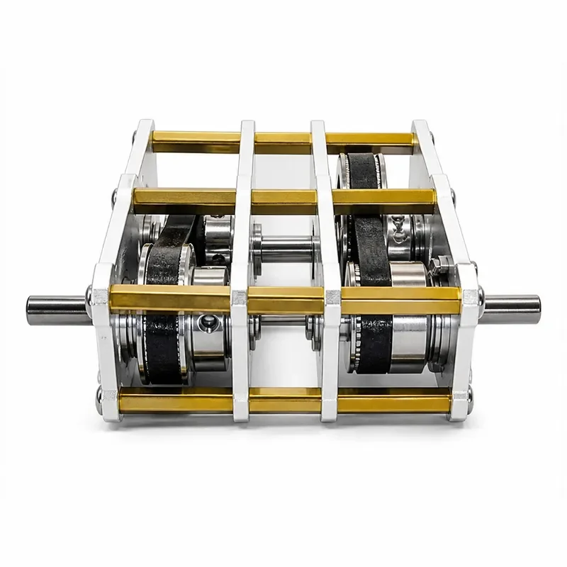 1:8 9 12 16 Timing Pulley Belt Double Shaft Reducer Speed Increaser Accelerator Gear Ratio Transmission Component
