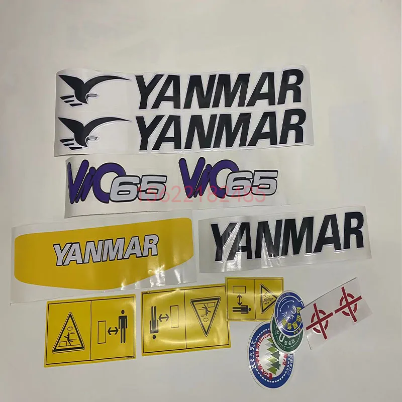 Applicable to YANMAR Vio 15 17/20/25/30/35/45/55/65 full vehicle stickers for Yangma excavator logo