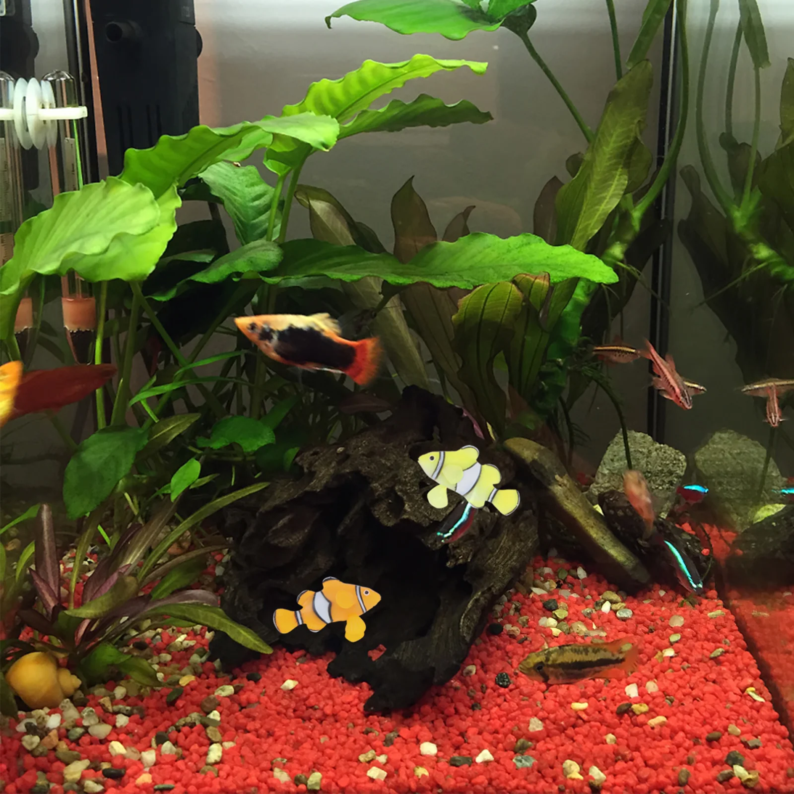 

2 Pcs Simulation Night Decor Artificial Plastic Fish Tank Aquarium L scaping Decorative Underwater World