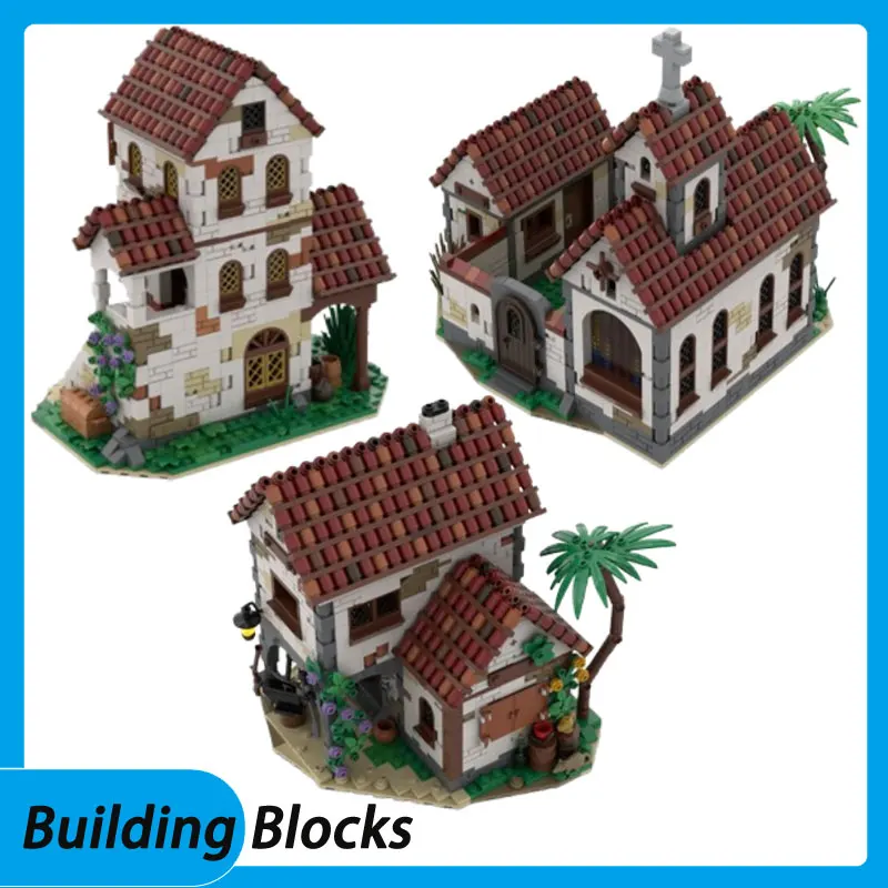 

In-stock small particle building blocks MOC-127497 1404pcs 124309 Castle building toy 3D model gift educational DIY ornament