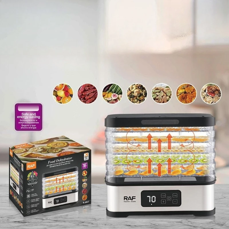 eu-plug-240w-bpa-free-5-trays-food-dehydrator-dryer-with-digital-timer-temperature-control-for-fruits-vegetables-meat-jerky