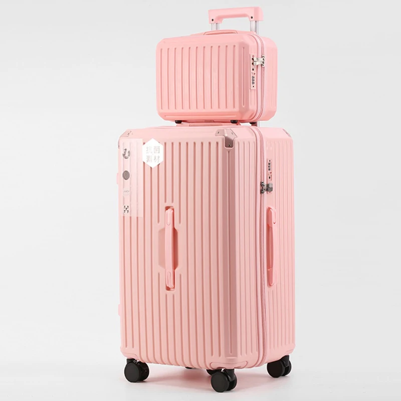 

Multi-Functional Luggage Set for Women 20-inch Cabin Suitcase with Extendable Handle 32-inch Large Capacity Travel Case