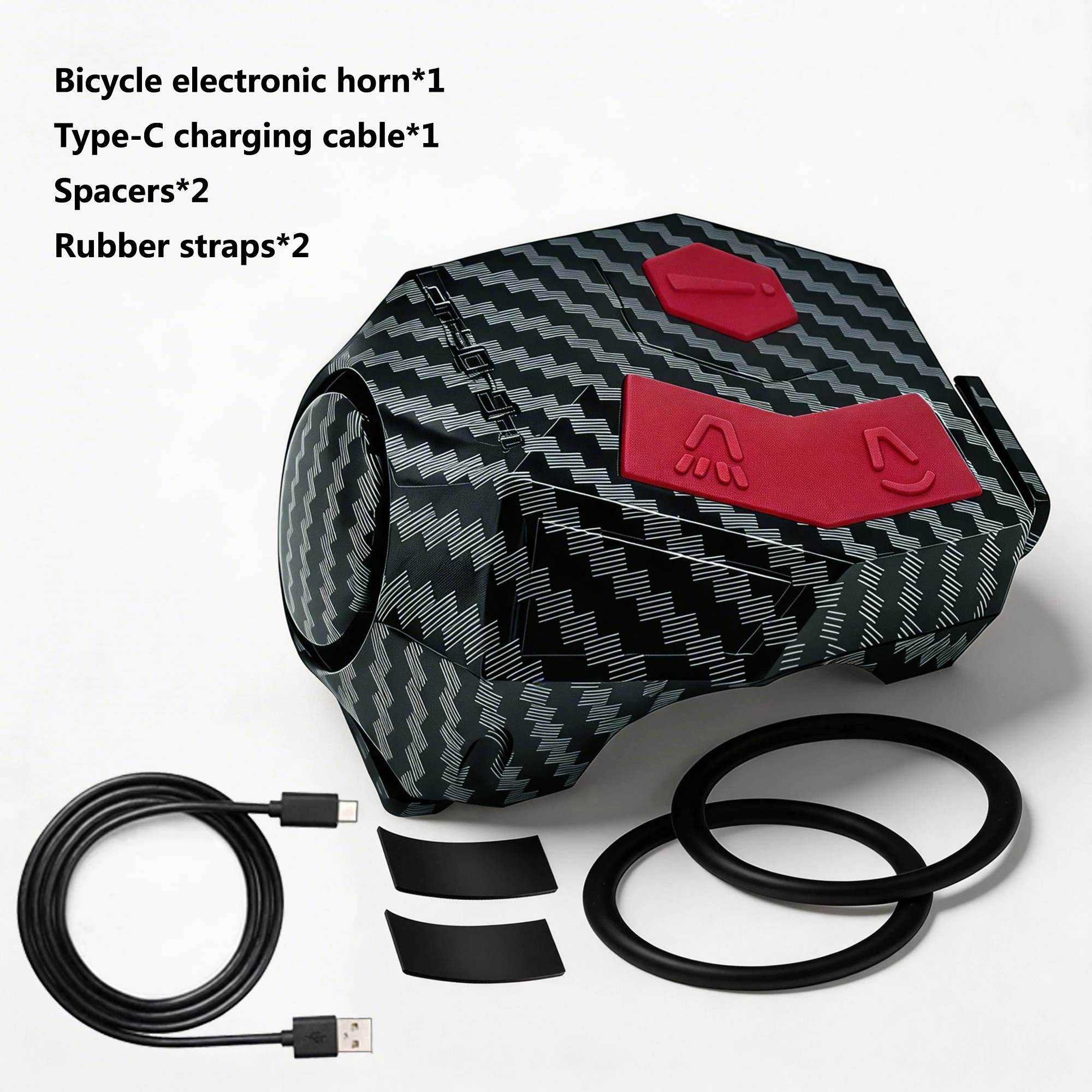 120 dB Fahrradhupe, laute elektrische Fahrradklingel mit Warngeräusch, Fahrradhupen mit Warngeräusch und Batterie für Kinder, Roller, Fahrräder