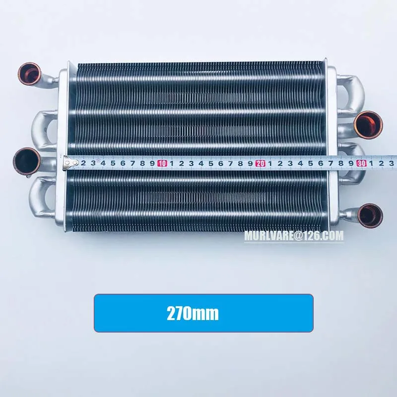 Gas Boilers Parts 270mm Length Heat Exchanger For Viessmann Vaillant Protherm Ferroli  Boilers Replace