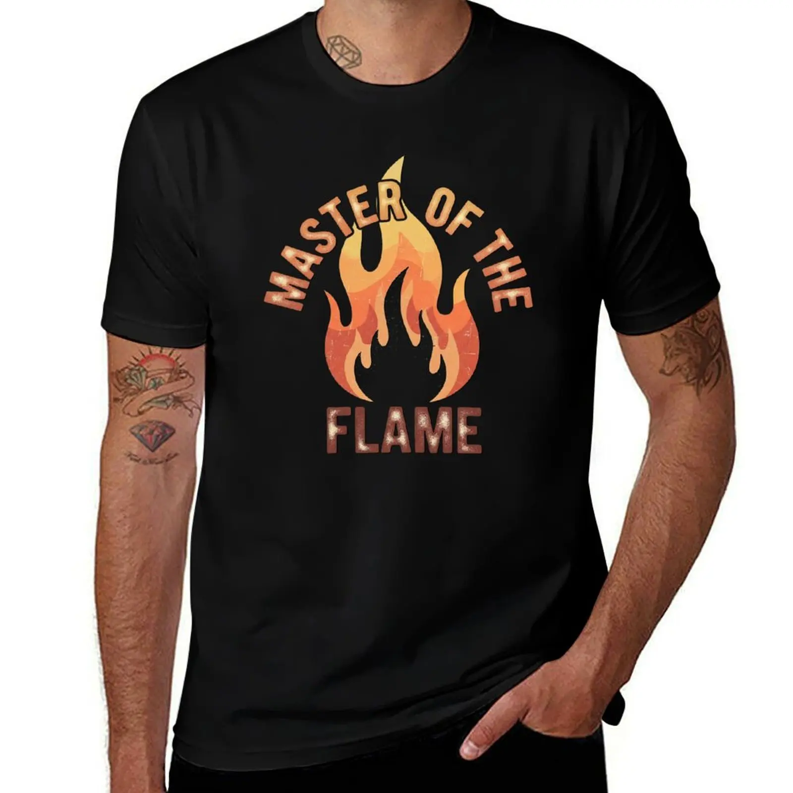 

Master Of The Flame T-Shirt heavyweights anime new edition vintage graphic tee mens t shirts pack