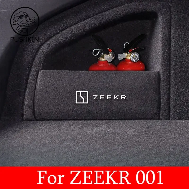 For Zeekr 001 007 2023 2024 Rear Spare Compartment Partition Rear Trunk  Storage Box Extreme  Interior Modification Accessories