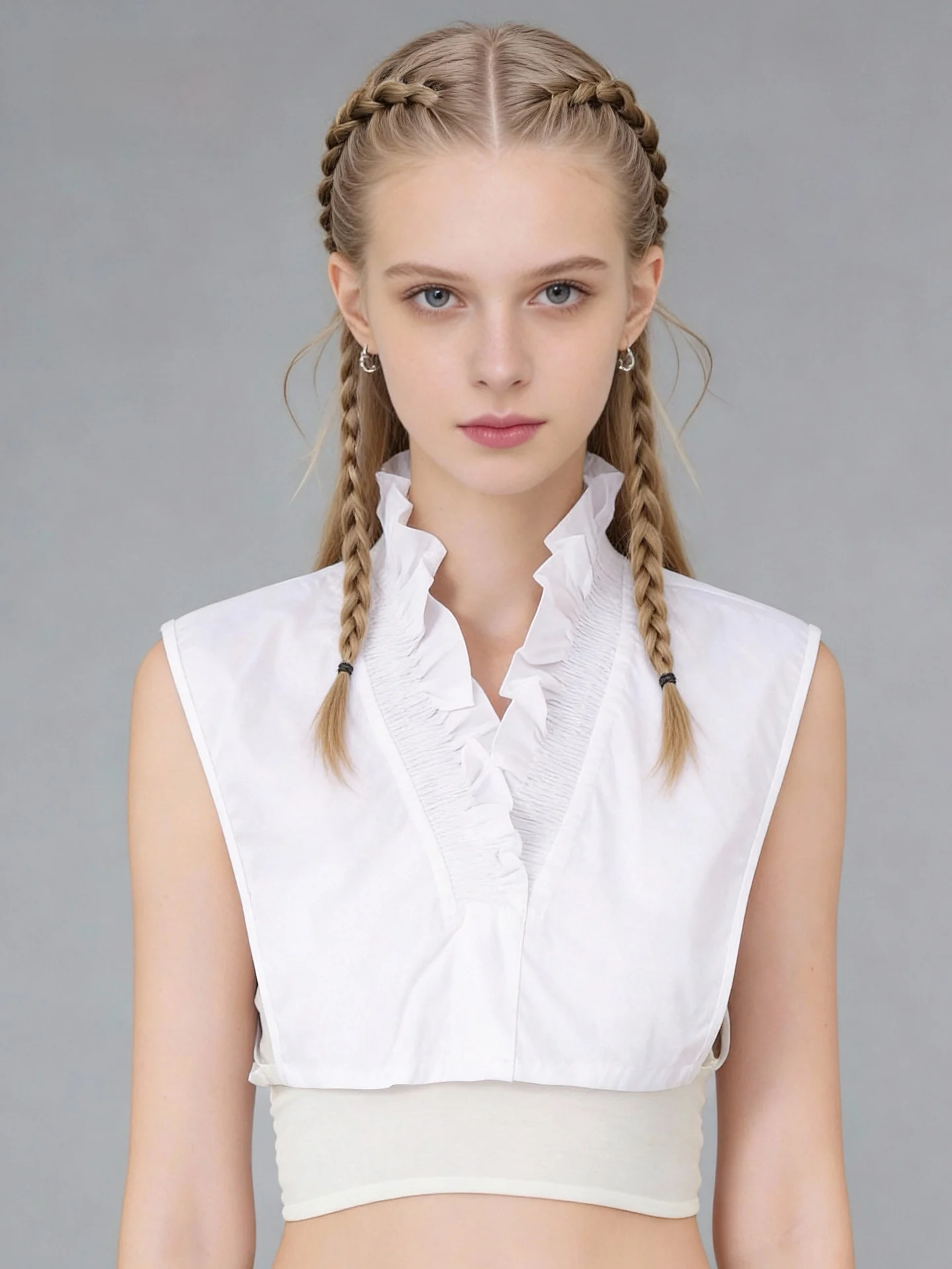 純綿シャツ襟フェイクカラー女性用多用途フェイクカラー秋冬マッチセーターベースインナーウェアレーストリムvネック装飾襟