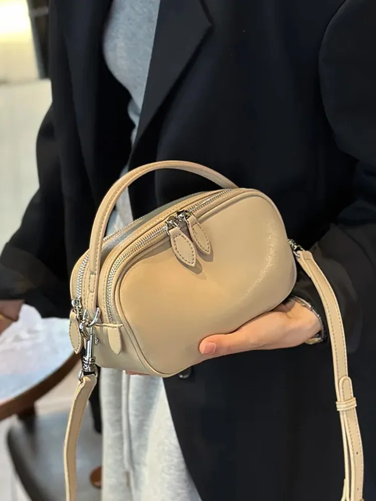 Genuine Leather women crossbody bag 2026 new style camera bag, fashionable and...