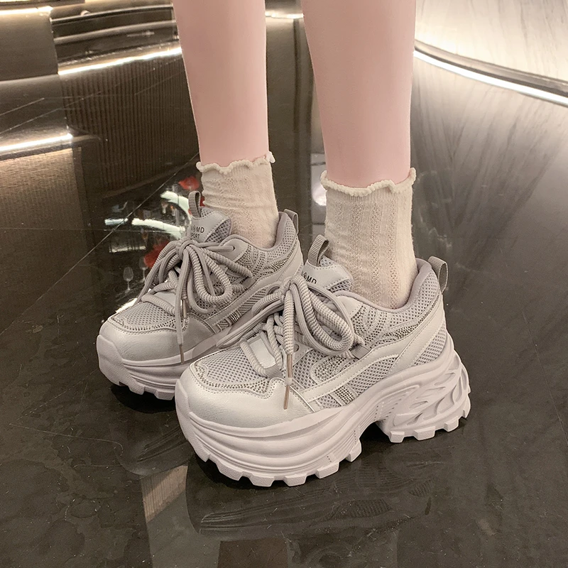 Novos Tênis Chunky Femininos d - Mesh Trainer Breathable avaliação e preço