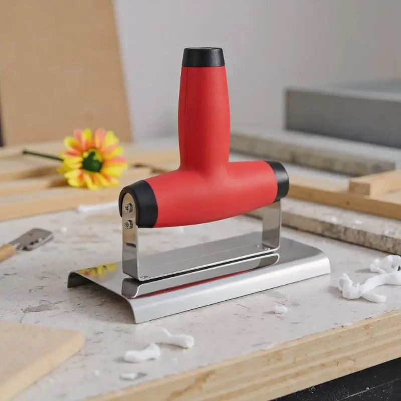 Rubber Handle Plastering Trowel Concrete Trowel Drywall Tools Stainless Steel Corner Shaping Trowels Corner Tool