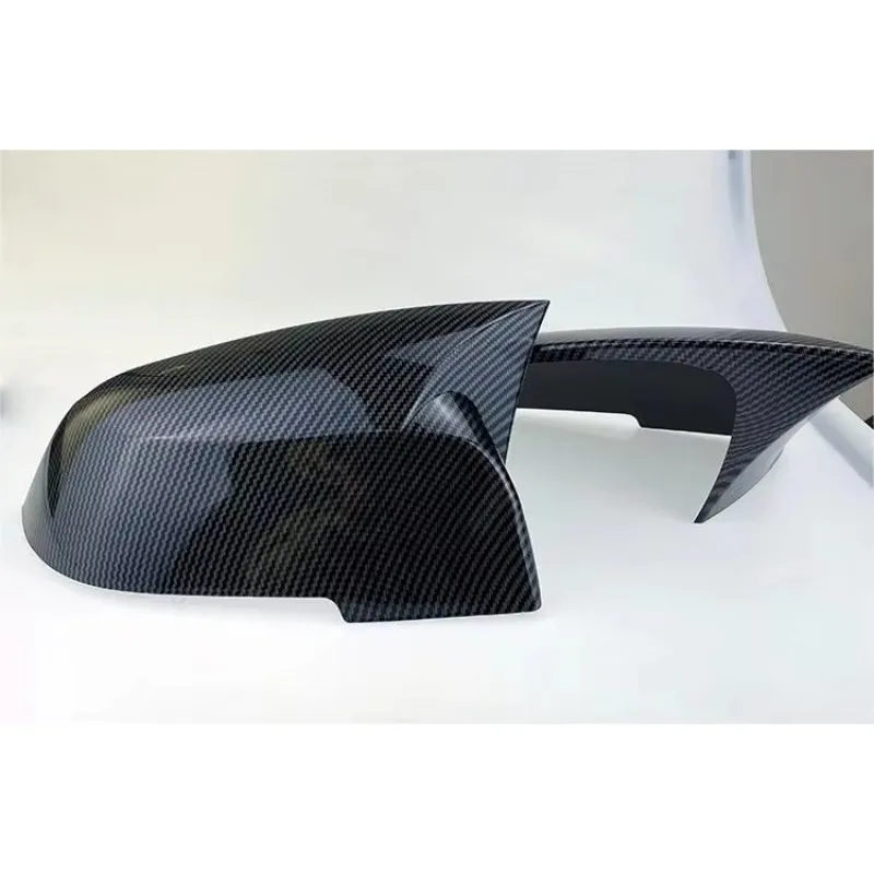 Hot Selling Modified Plastic ABS Carbon Fiber Look Gloss Black Wing Mirror Cover for  F30 Side Mirror Covers
