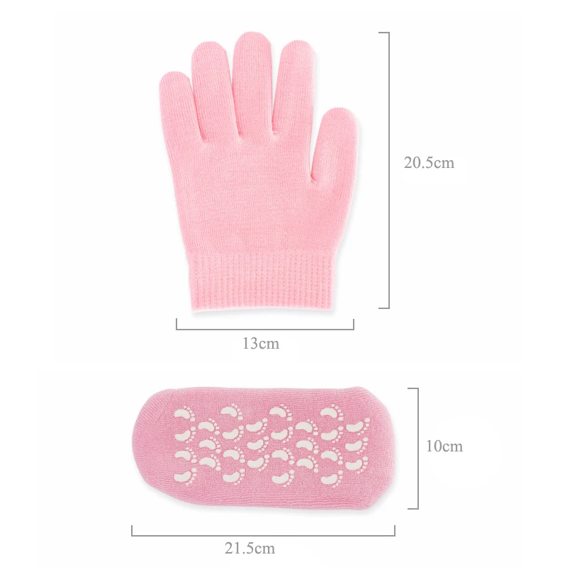 Reusable SPA Gel Socks Gloves Moisturizing Whitening Exfoliating Smooth Hands Mask One Pair Foot Care Tool