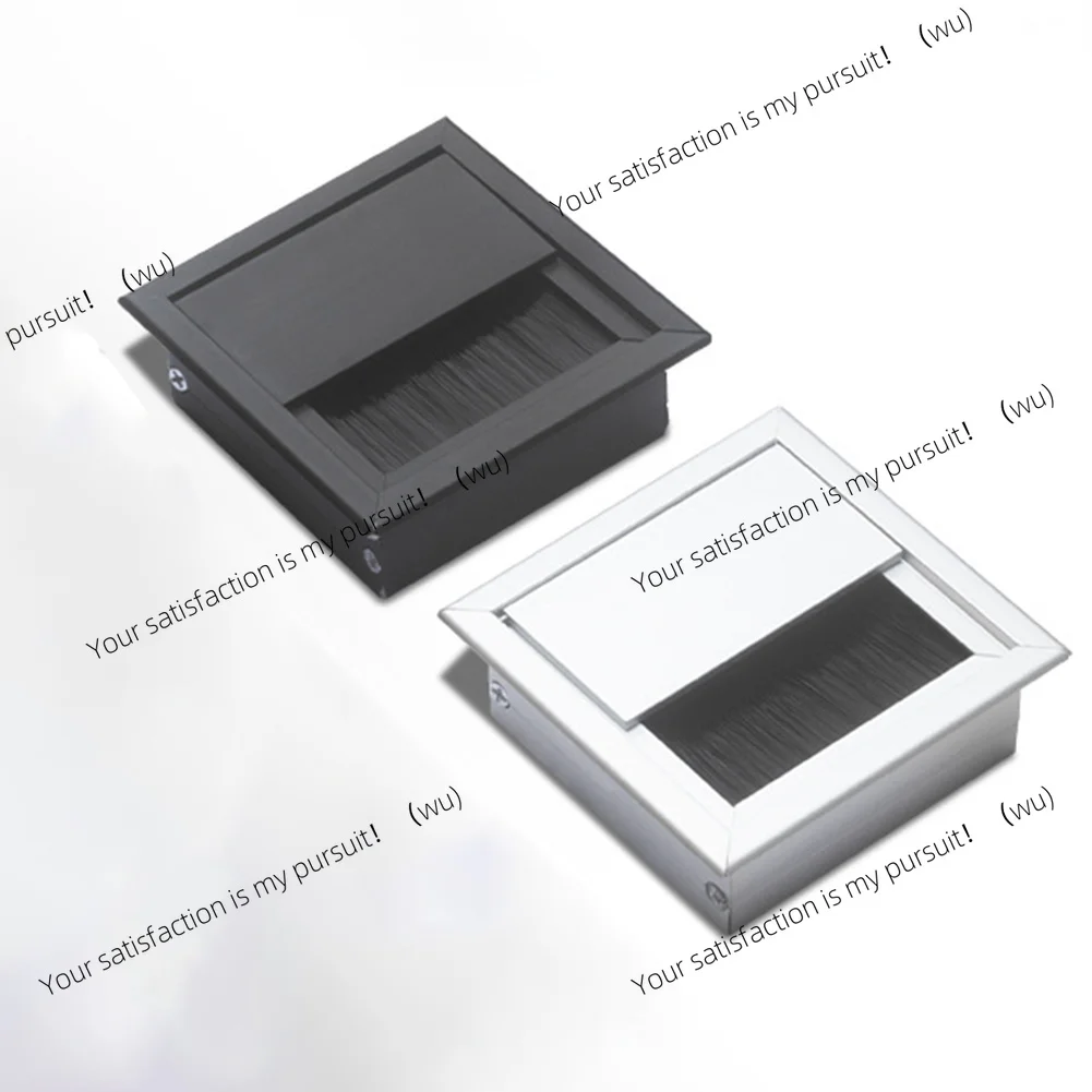 Wire and cable threading hole cover socket square, aluminum alloy 80 * 80mm cable box