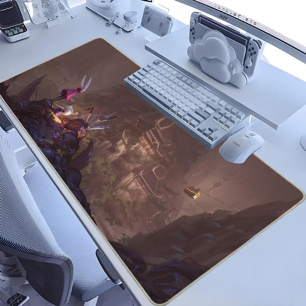 Hollow Knights 데스크탑 액세서리 패드 마우스 매트 마우스 패드 Xxl 데스크 매트 Deskmat 게임 게이머 Mause Anime Office Pads Pc Large