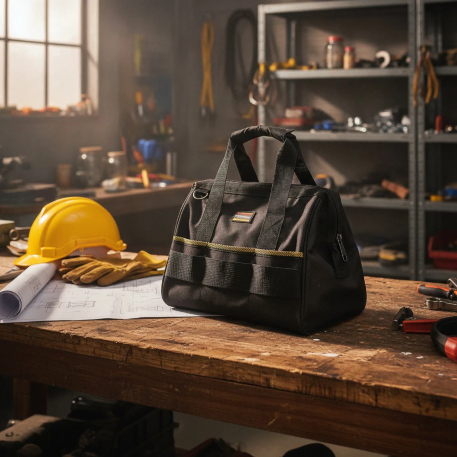 Electrician Tool Bag Long-Lasting Electrical Tool Carrier Structured Heavy Duty for Electricians, Jobsite, Home Repairs