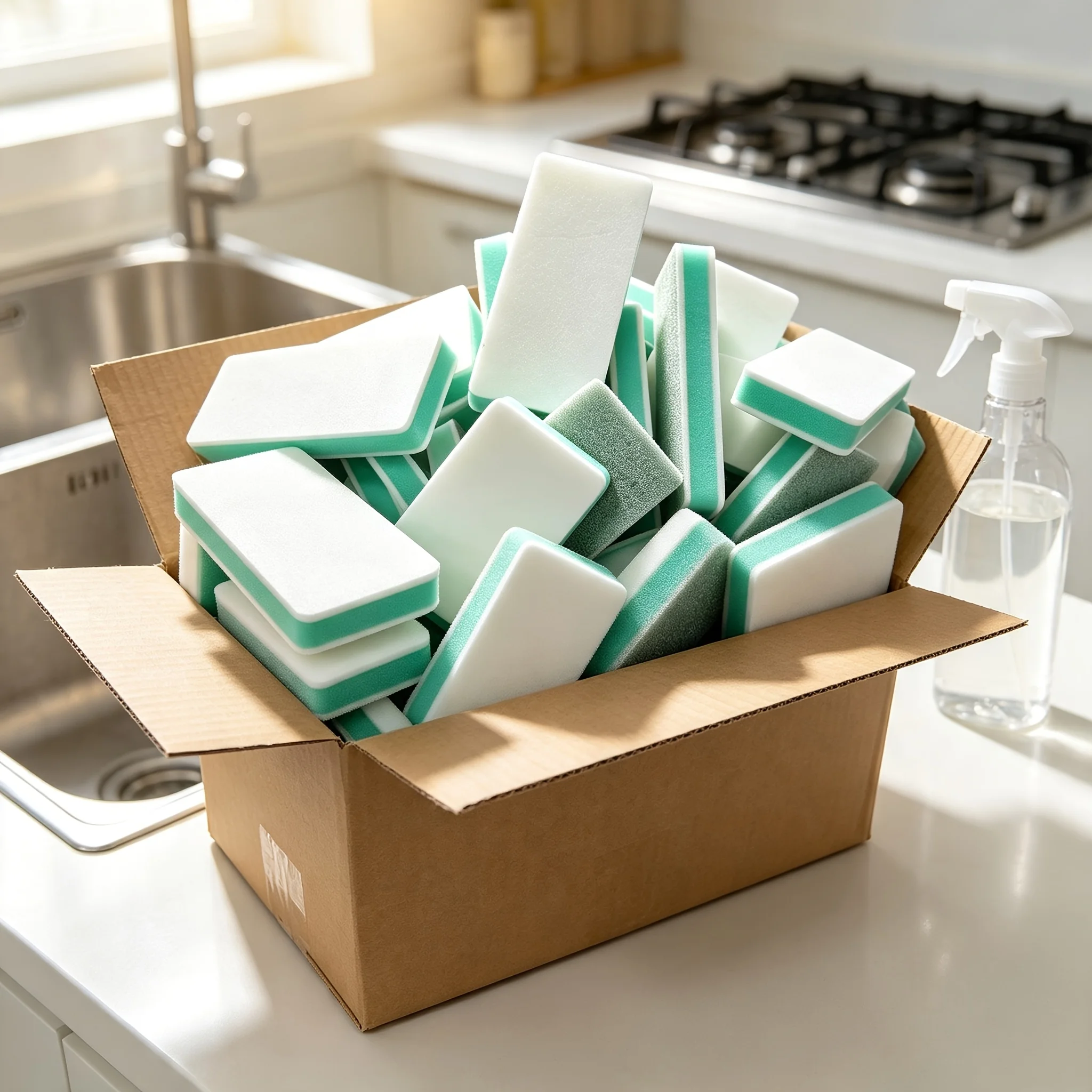 5/40/90pcs Glass Limescale Cleaning Cloth Set - Powerful Limescale, Water Stain, and Water Mark Remover for Bathroom Mirrors