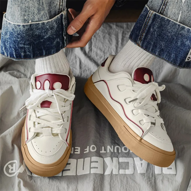 

Новинка весны 2024, мужская спортивная повседневная обувь, модная трендовая удобная обувь с низким вырезом, универсальные кроссовки с цветными блоками и неглубоким ртом