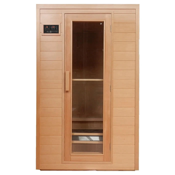 Far infrared light wave room tourmaline sweat steaming room household whole body perspiration steam box sauna wooden box