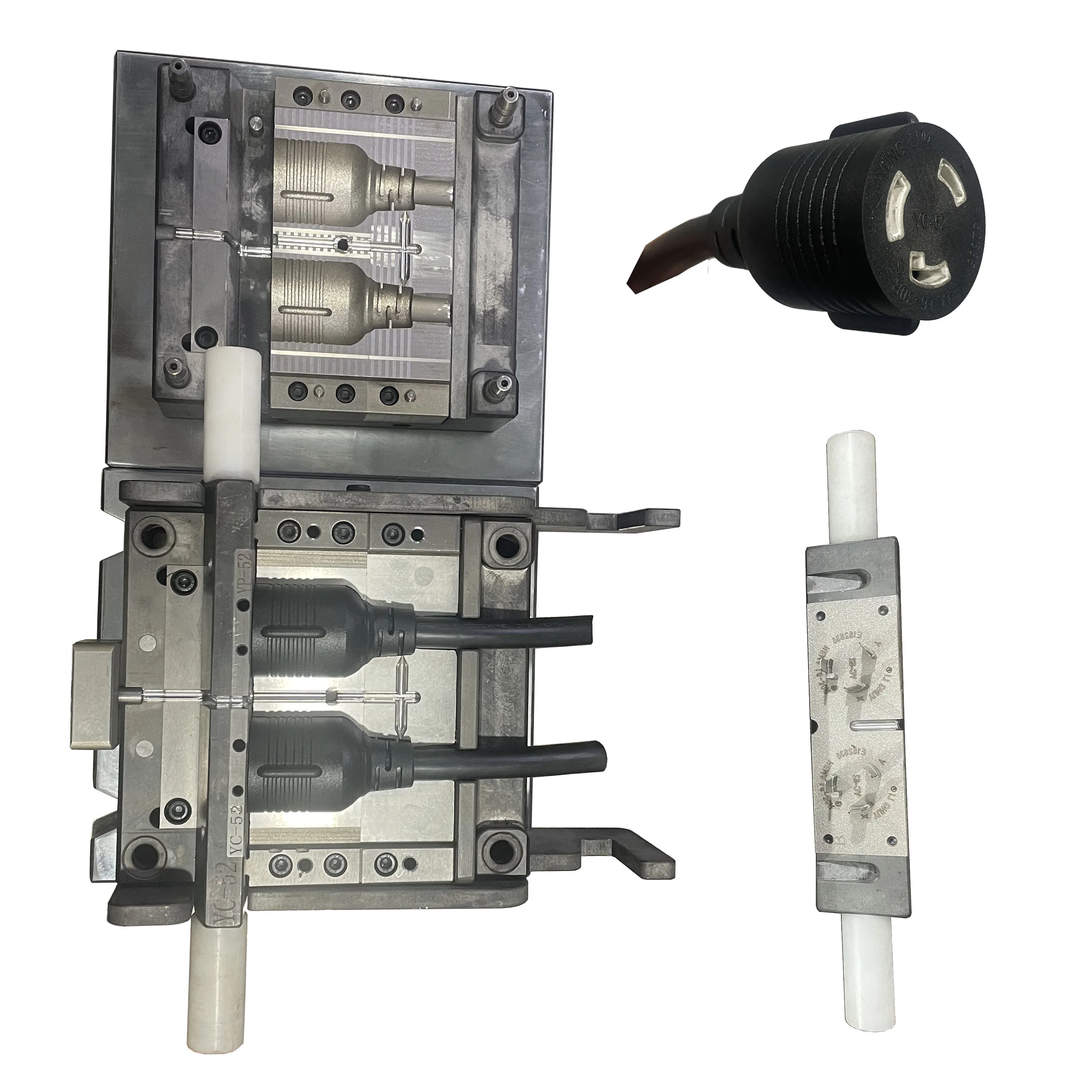 

Customizable American NEMA L6-30R torsion power cord plug mold, high-quality cable plug mold