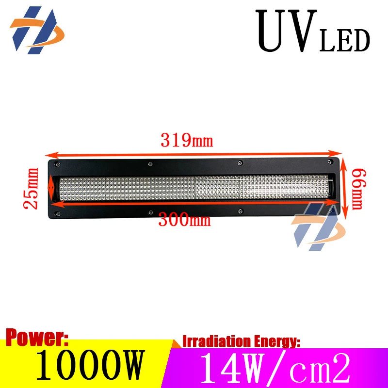 UV Inkjet Printer Curing UV Ink LED Lamp Water-Cooled Printing Ink UV LED Curing Lamp 385nm 395nm UV Light 30025