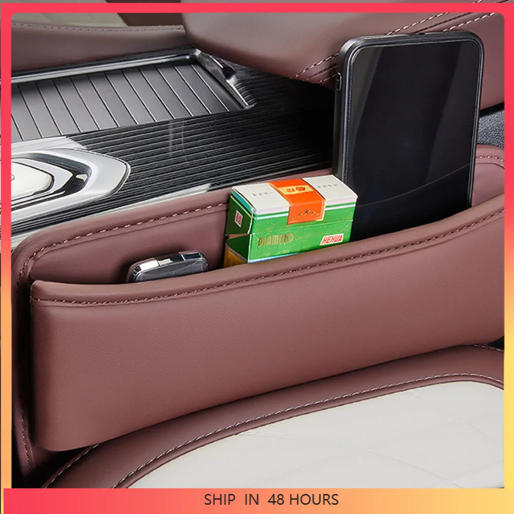 

New For Geely Monjaro KX11 Manjaro Seat Gap Storage Box Interior Modification Supplies Original Car Color Leather Storage Box