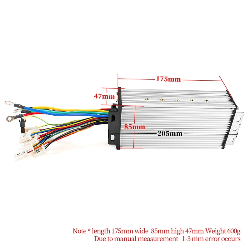 36v 48v 1000w Brushless Motor Speed Controller 33A 12mosfet Phase With Sensor Hall For Electric Bike Car Motorcycle